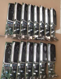 200片新丽台Q600-1G图形显卡，黑跟银原装拆机显卡，无
