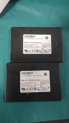 三星 PM983  1.92TB U.2 NVME  SSD