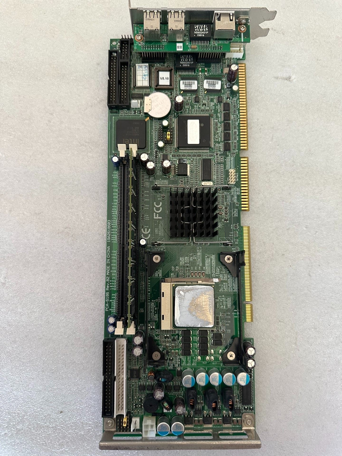 研华PCA-6186E2 B1工控主板  配CPU 内存 P