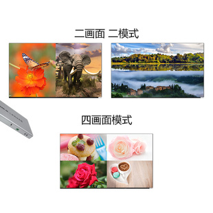 HDMI分屏器8进1出分割器八进一出DNF搬砖画中画无缝切换器地下城