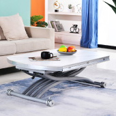 圆形多功能折叠小户型升降茶几餐桌两用餐台茶台饭桌圆桌客厅餐厅