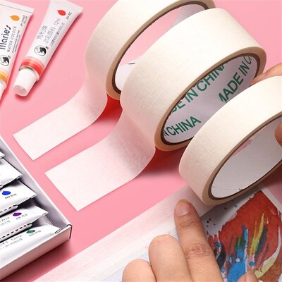 美纹纸胶带美术生专用无痕贴边水胶带防水可撕水彩画用美纹纸