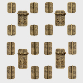 新中式 古 纯铜书柜拉手套件酒柜整体橱柜门电视柜铰链铰链单孔明装