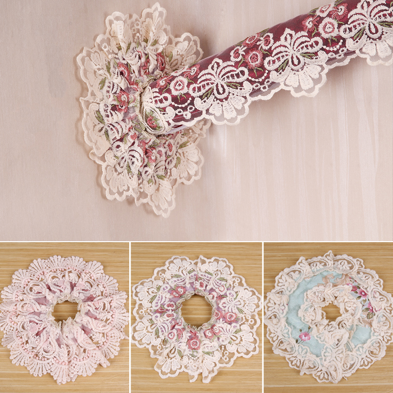 空调孔装饰盖布艺蕾丝管道口洞贴电视墙洞盖遮挡丑空调洞装饰贴盖