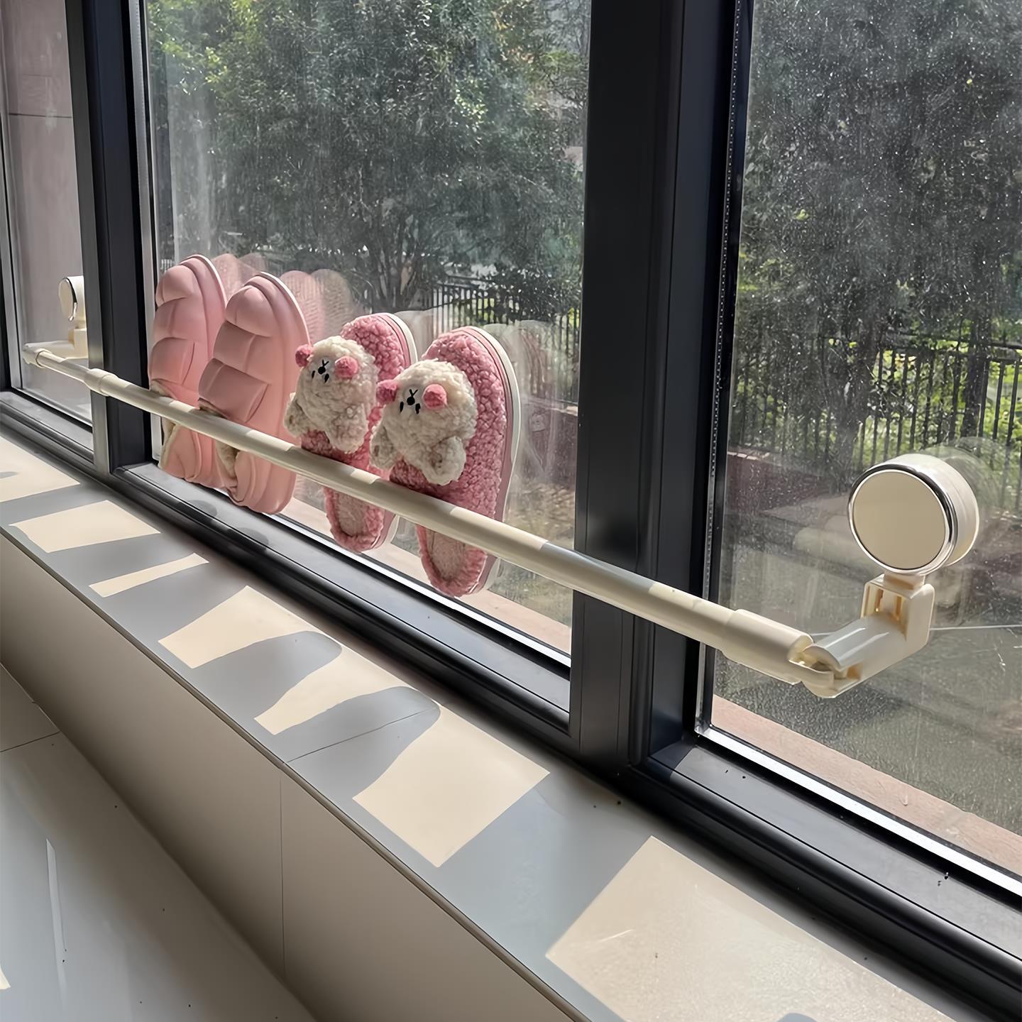 【阳台晾衣】吸盘杆子伸缩杆