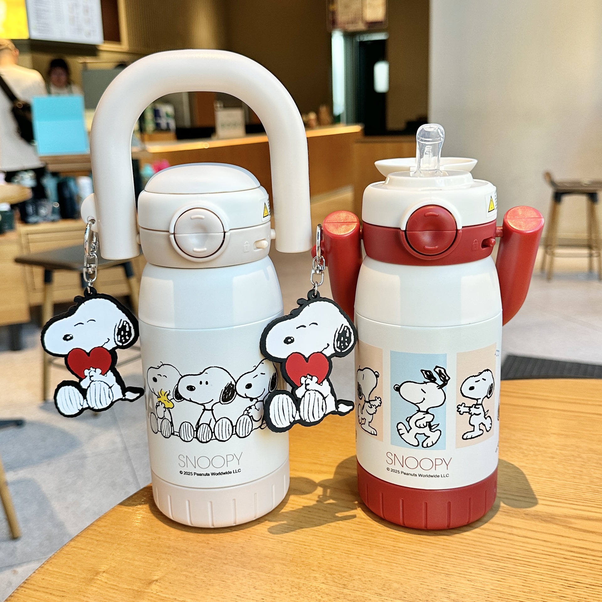 史努比儿童保温杯316不锈钢大容量学生新款保冷水杯运动壶男