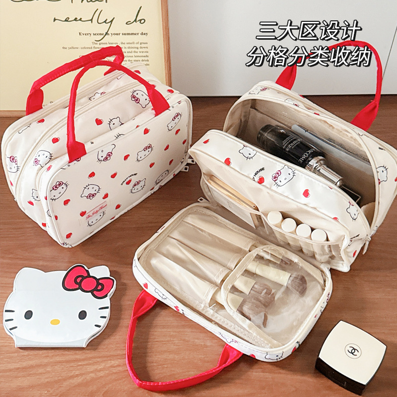 手提化妆品收纳包大容量外出旅行