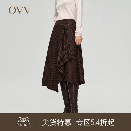 OVV秋冬新款女装千鸟格