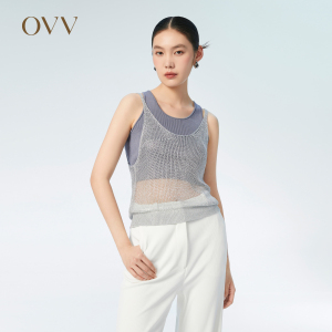 【爱情而已同款】OVV Outlet 春夏新款女内搭单穿针织背心两件套