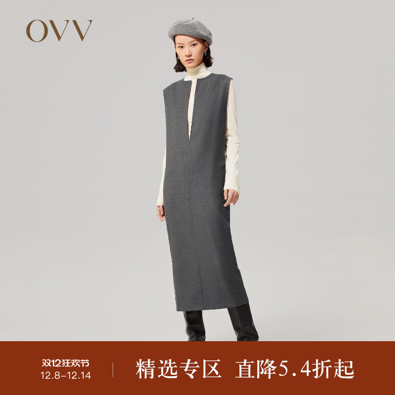 OVV连衣裙羊毛用料充沛意大利