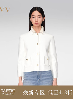 OVV春夏热卖女装简约舒适翻领设计经典挺括针织外套