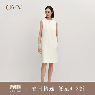 H型圆领舒适羊毛针织无袖 经典 连衣裙 女装 OVVOutlet秋冬热卖