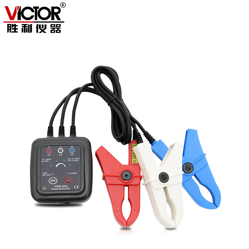 胜利VC850D相序表检测仪三相交流电相序计相序测试仪Y相位三相电