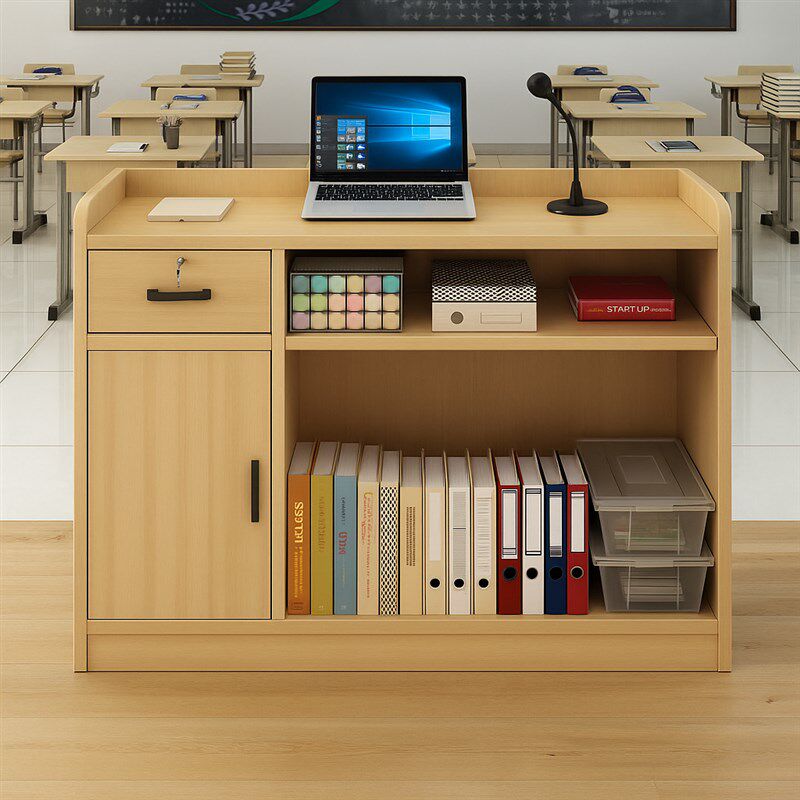 教师讲台桌发言学校班级培训讲课桌老师演讲台会议室讲台教室讲桌