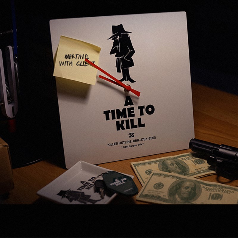 SteppyplusA TqIME TO KILL时钟挂墙摆件 现代简约 挂钟 创意