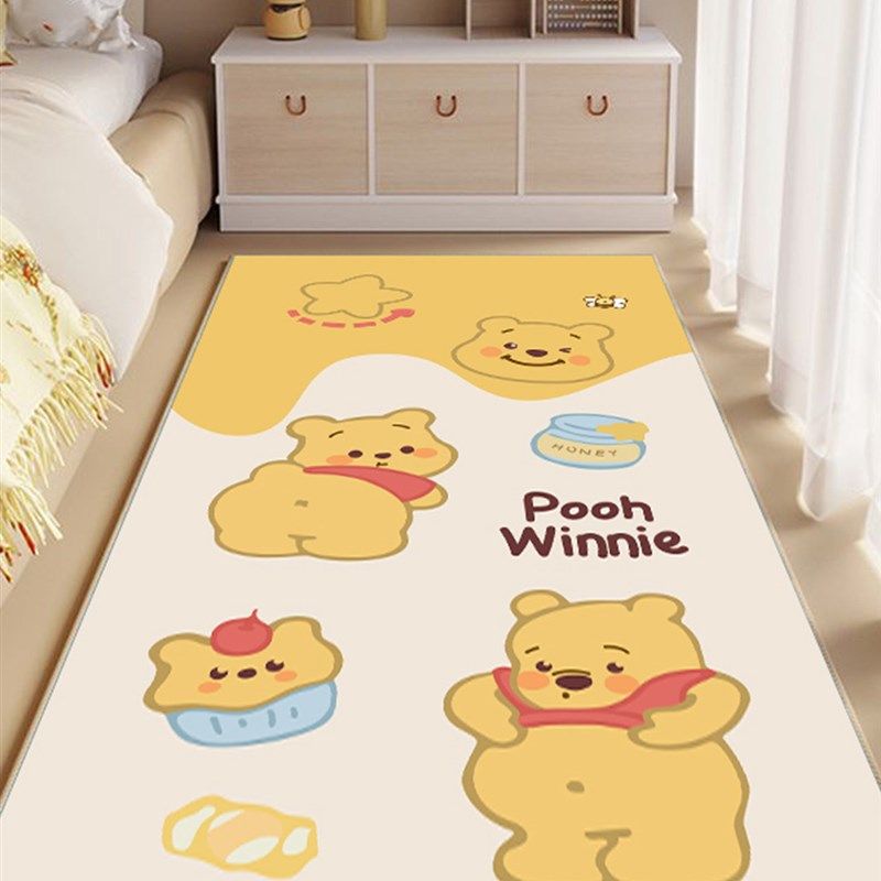 卡通床边地毯卧室公主床边毯房间天鹅绒冬天女孩儿童房厚地垫新款,居家布艺,床边毯,淘宝优惠券,粉丝福利购,淘宝优惠卷