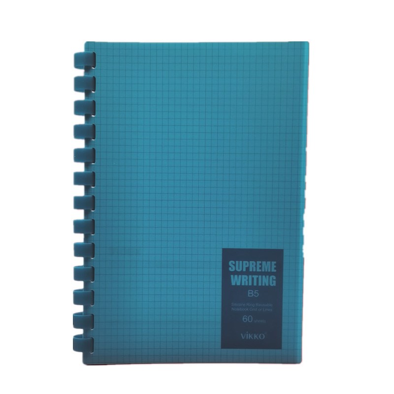 维克多利16K网格本活页软胶圈笔记本不硌手方格本设计用本子