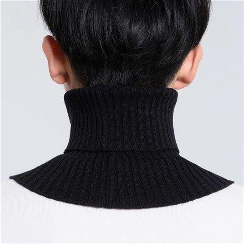 假领子男套头针织时尚毛线 新款围脖秋冬保暖护颈椎脖套百搭装饰,居家日用,护膝/护腰/护肩/护颈,淘宝优惠券,粉丝福利购,淘宝优惠卷
