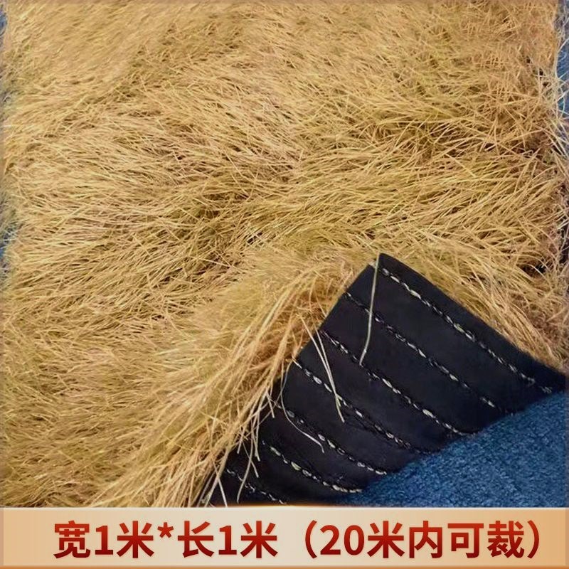 仿真茅草屋顶稻草户n外凉亭塑料毛草棚屋檐景区民宿庭院地毯式装