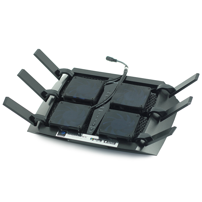 路由器散热器 网件R8000 R8000P散热风扇 夜鹰X6 AC5300Z散热 调