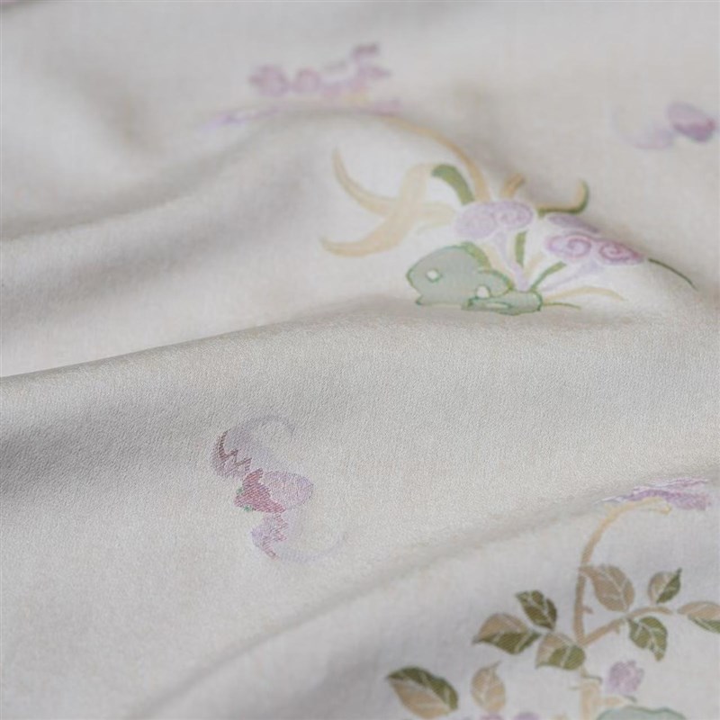 上久楷宋c锦-山石牡丹螺钿面料(面料无质量问题不退货)