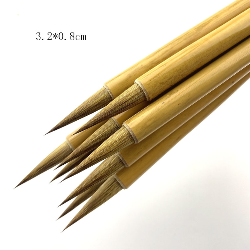 长峰狼毫毛笔成人初学者行书草体瘦金体书法 国画勾线毛笔 可刻字