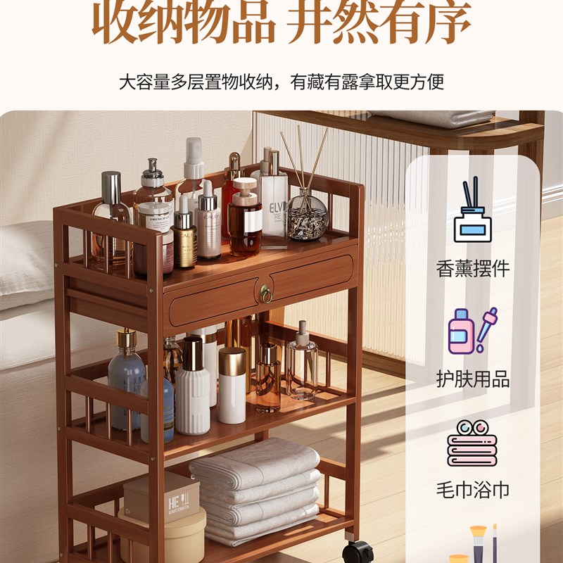 美容院专用小推车多功能置物架子理发店发廊带轮可移动手推工具车