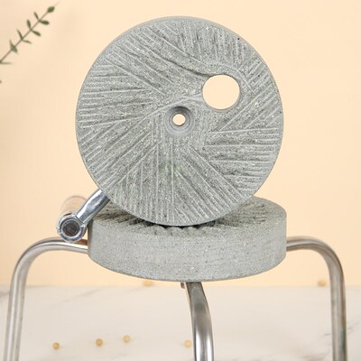 老式青石b小石磨家用小型轻便豆浆豆腐幼儿园手动推磨盘机磨子复
