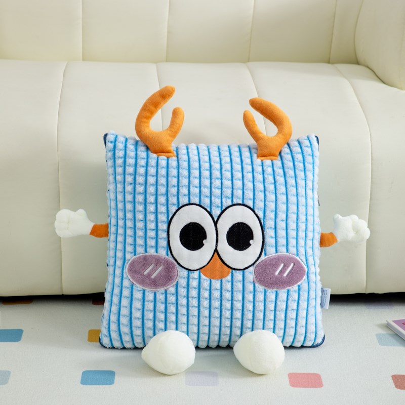 加厚抱枕被子两用车载用折叠靠垫女生F办公室靠垫午睡枕毯子二合