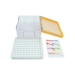 真空采血管标本盒100孔冷藏盒封存盒储存样品管试管架展示箱运输