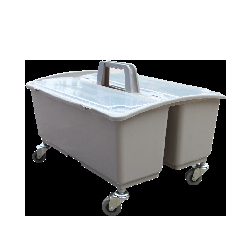 意大利CT施f达手挽收纳工具箱塑料整理储物箱带盖滑轮平拖清洁水