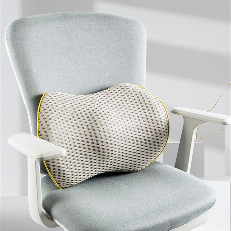 办公室腰垫久坐护腰靠背垫电动按摩腰枕椅子腰部靠枕汽车座椅垫