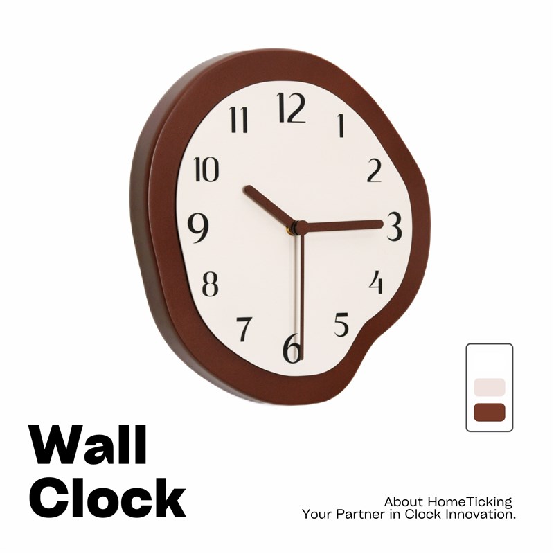 家庭用2025新款钟表挂钟客w厅白墙壁上时钟中古奶油风时间表钟装