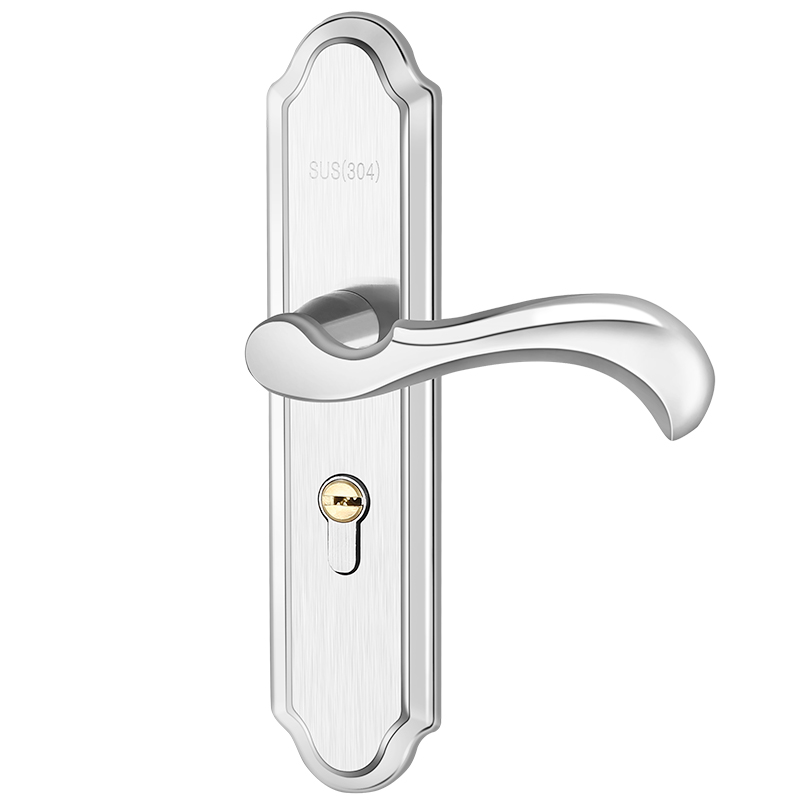 欧式房门锁不锈钢k室内卧室静音门锁通用型实木门把手家用锁具整