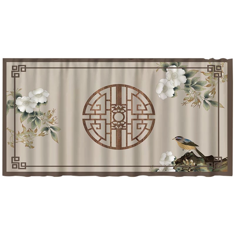 柜子帘子遮挡杂物橱柜防尘门帘厨房免打孔遮丑拉帘书柜轨道式布帘