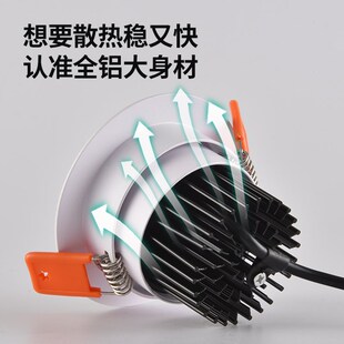 彩虹小山丘射灯嵌入式 筒灯led双眼皮天花灯客厅无主灯全光谱406M