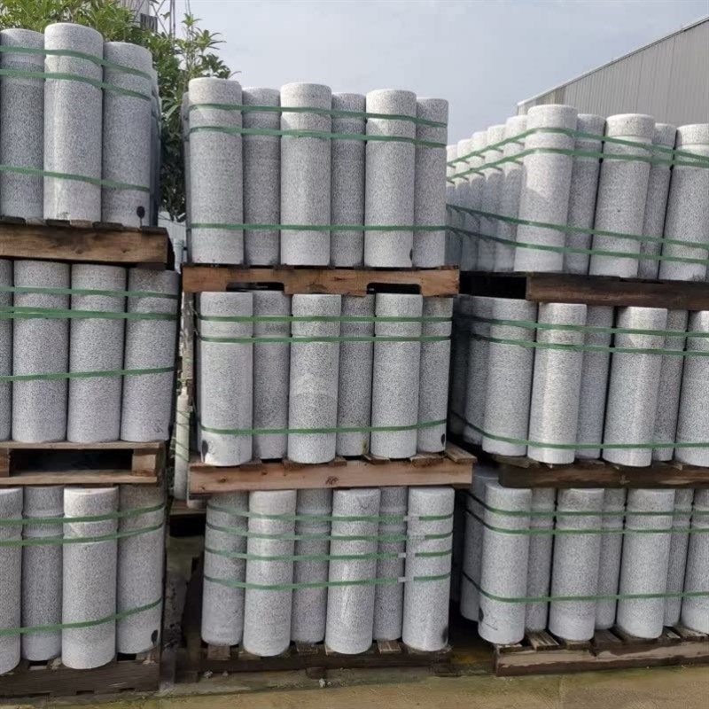 花岗岩石凳墩子防撞大理石阻车拦车挡路石头球路障挡车石柱桩圆柱