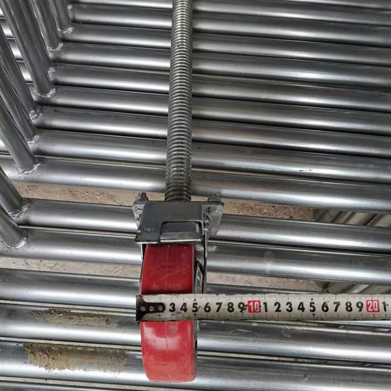 脚手架 轮子脚轮 加粗 加长 w70 80分体ab刹升降 万向轮 35mm