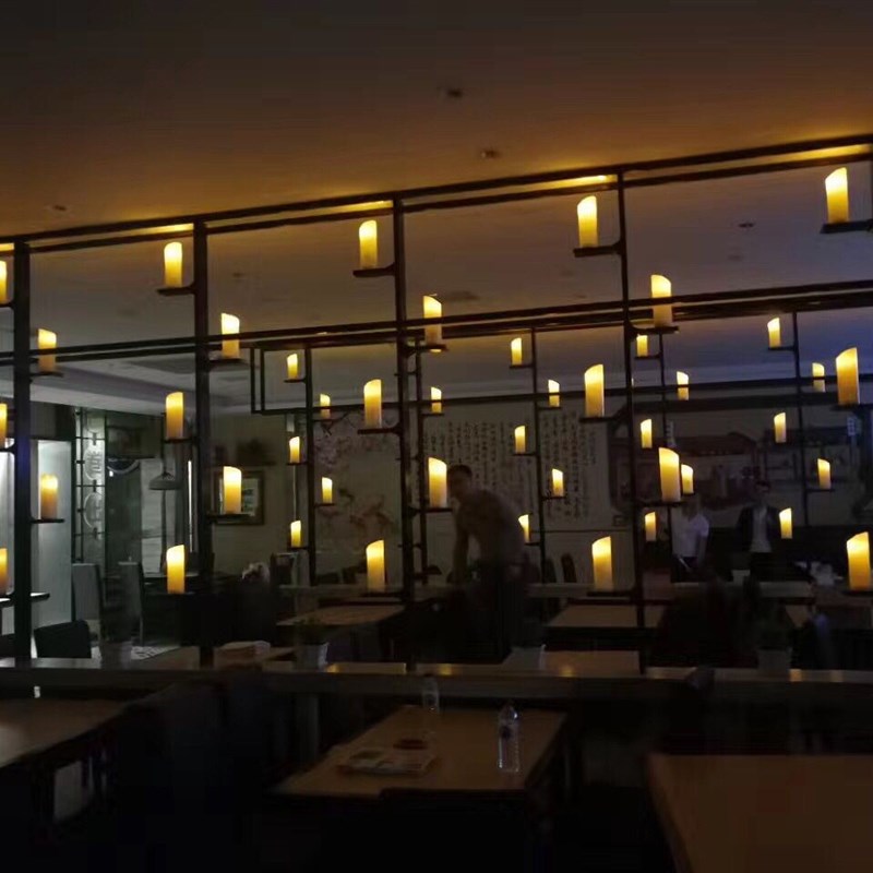 可接12v接线蜡烛灯内置直流电led电子蜡烛灯酒吧会所餐厅室内装饰