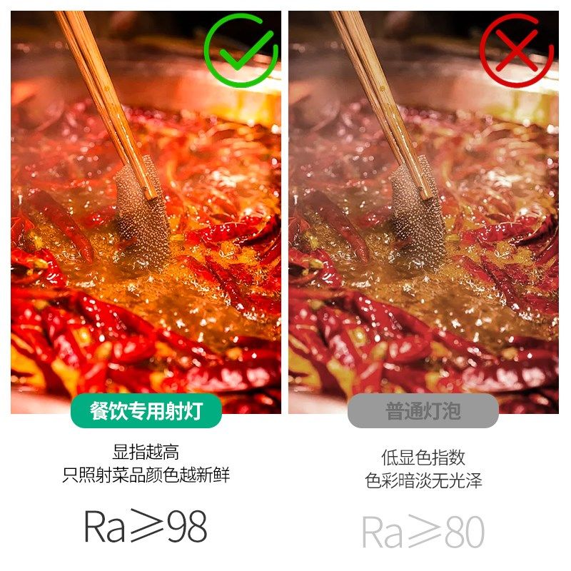 餐饮专用明装吸顶轨道射灯98显2700K高显指防眩酒店餐饮店聚光灯,家装灯饰光源,轨道灯,淘宝优惠券,粉丝福利购,淘宝优惠卷