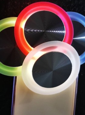 3寸2寸1.5寸可透光白色硅胶CD纹低音振膜辐射器diy音响低频加强器