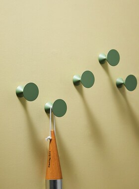 Totuo抹茶绿色全铜纯外套挂钩门后入口外套挂钩墙挂浴室毛巾挂钩