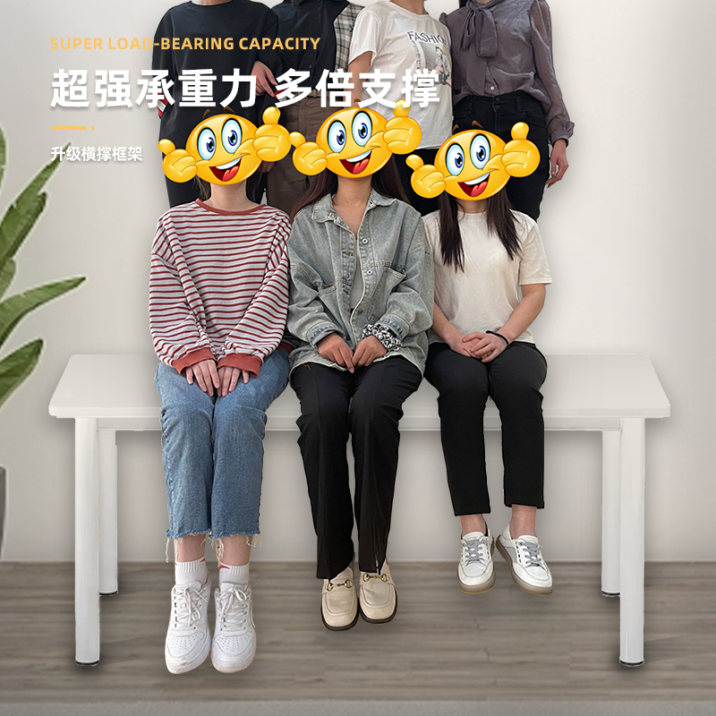 学生书桌家用电脑桌卧室桌子简约现代女生写O字桌出租屋简易办公