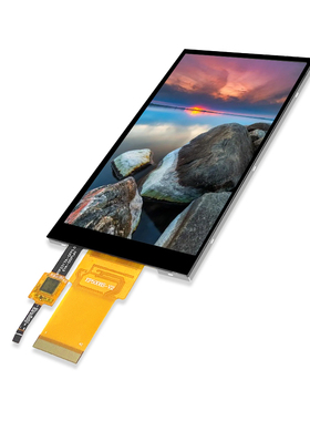 5寸高清竖屏480*854高分触控屏tftLCD通用串口屏40PIIC电容触摸