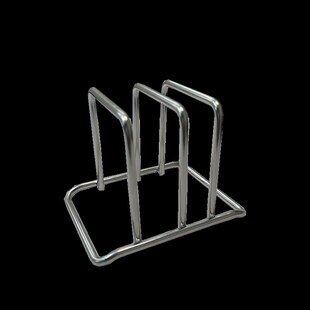 304不锈钢砧板架菜板架现代简约家用置物架加厚S双格收纳锅盖架子