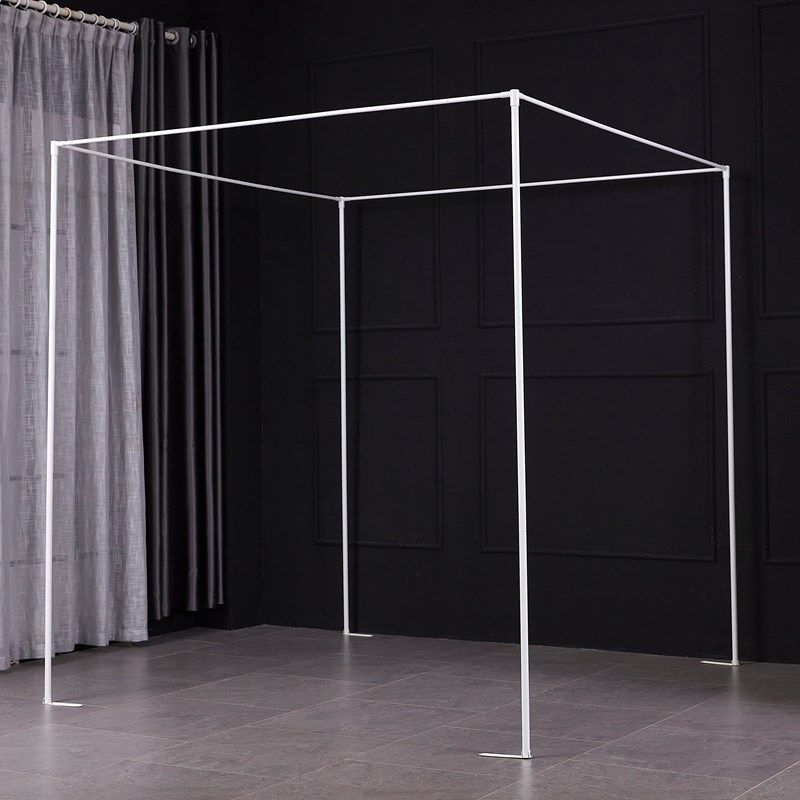 支持定制单独的金属三通压脚蚊帐支架家用杆子加粗厚铝合金管买卖