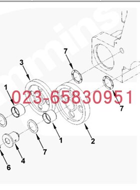 适配Cummins康明斯柴油发动机4953331凸轮轴中间齿轮备用发电机组