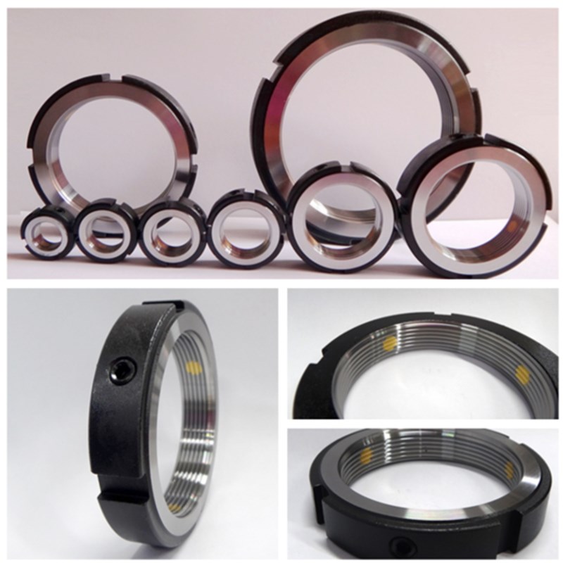 R型径向精密锁紧螺母防松止退锁定滚珠丝杆数控机床主轴RM圆螺帽