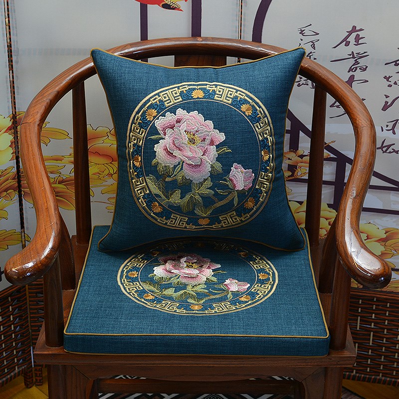 中式红木a沙发椅垫圈椅垫餐椅垫太师椅海绵官帽椅垫防滑茶桌椅垫