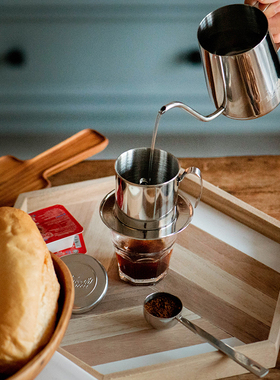 Vsmooth越南滴漏咖啡壶不锈钢家用过滤式煮咖啡器具滴滴壶手冲壶